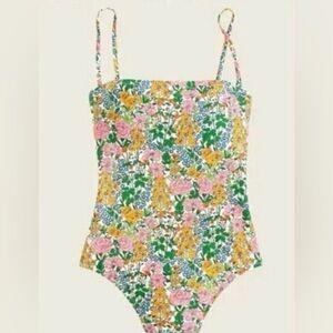 J. Crew Liberty floral print one piece bathing suit